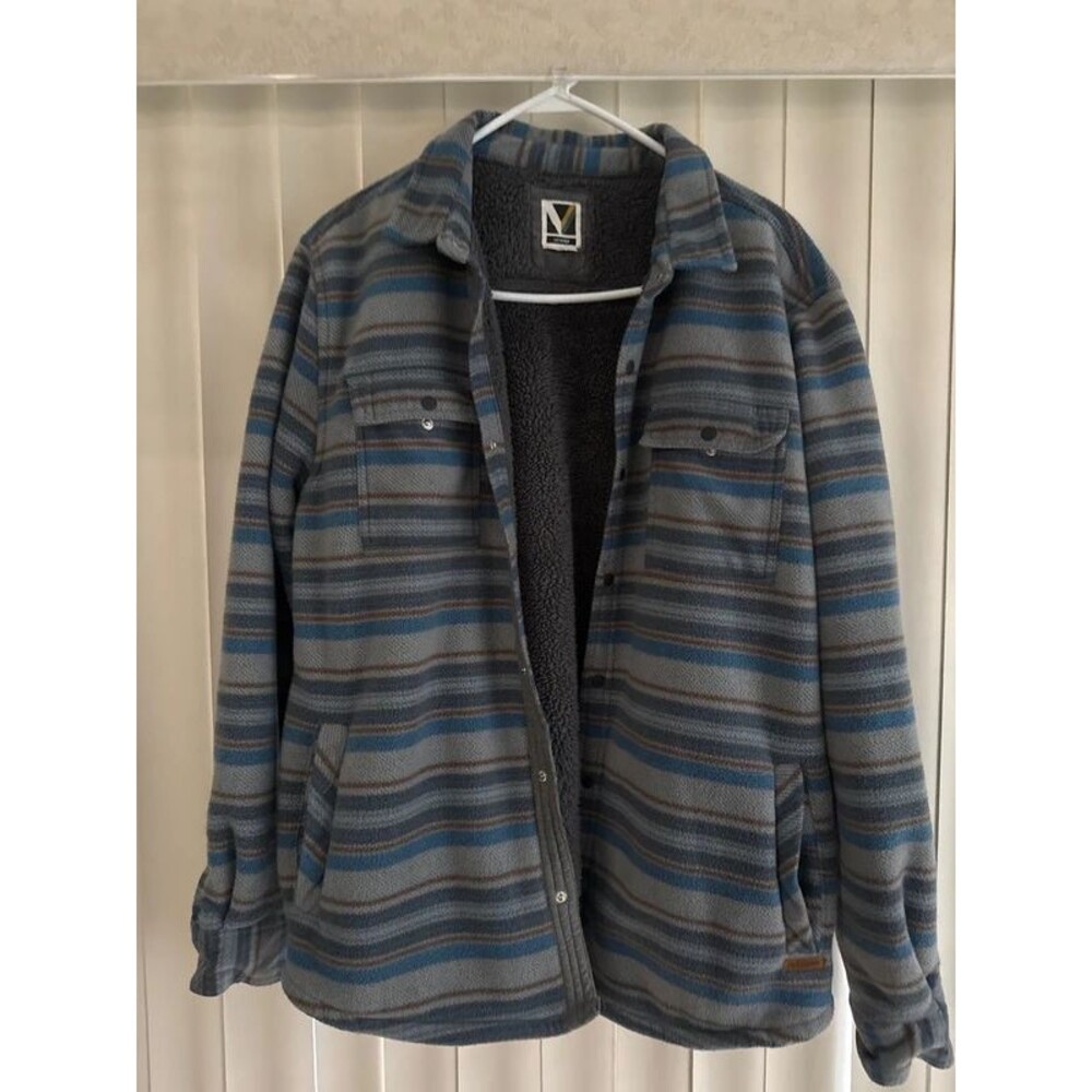 Men’s Voyager Heavy Fleece Jacket Sz Lg
